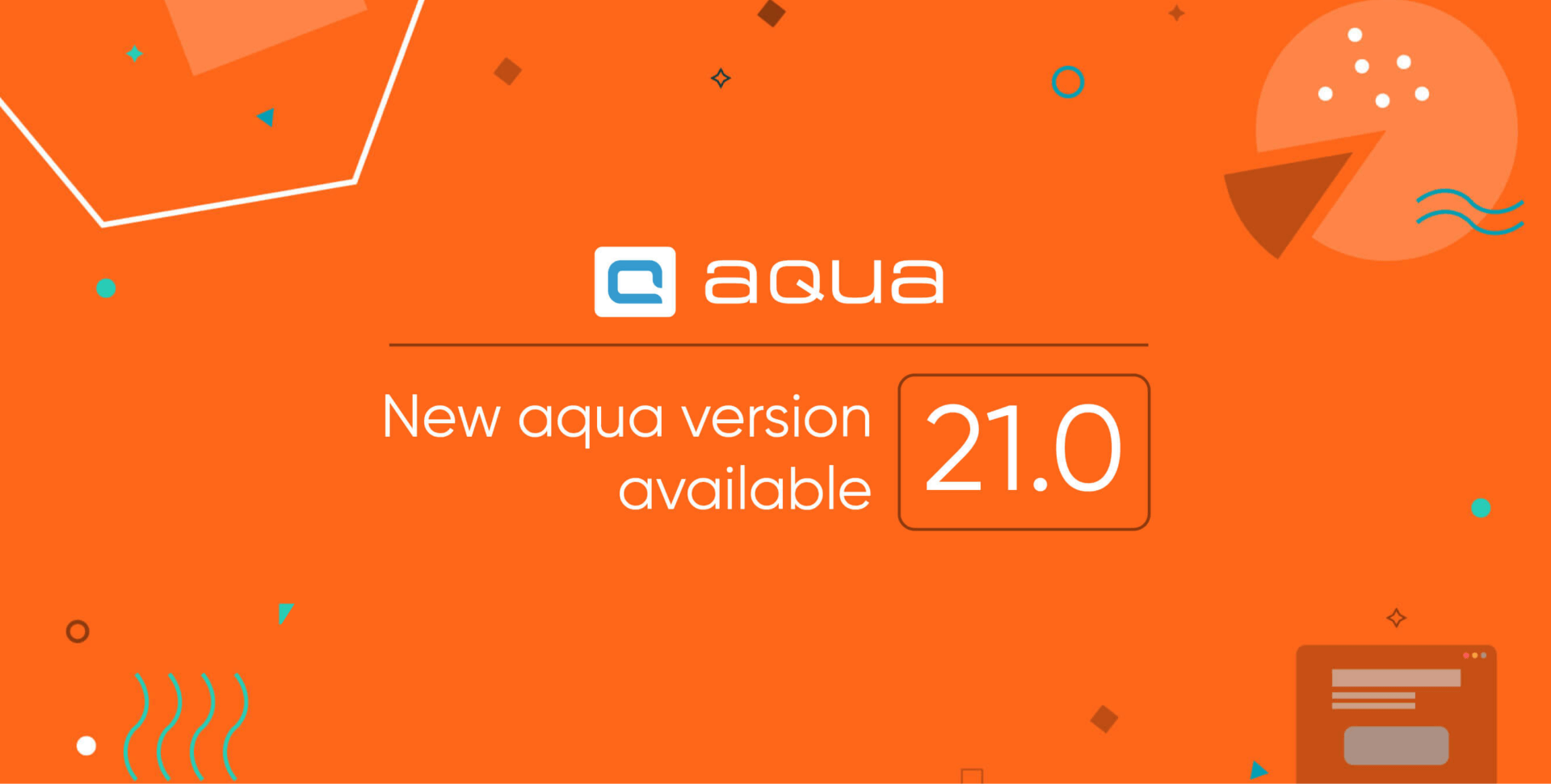 New aqua version 21.0 available