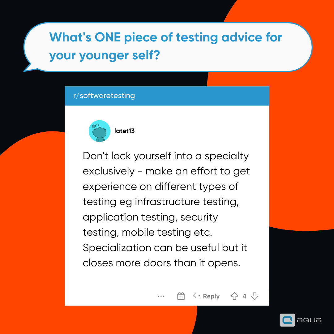 Was ist EIN Test-Ratschlag für dein jüngeres Ich?