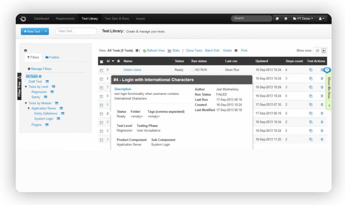 Login history