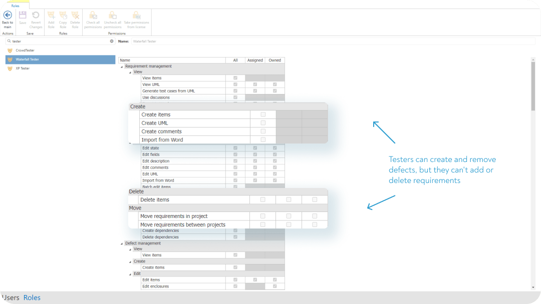 aqua's permission editor