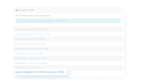 Download aqua UnixShell agent