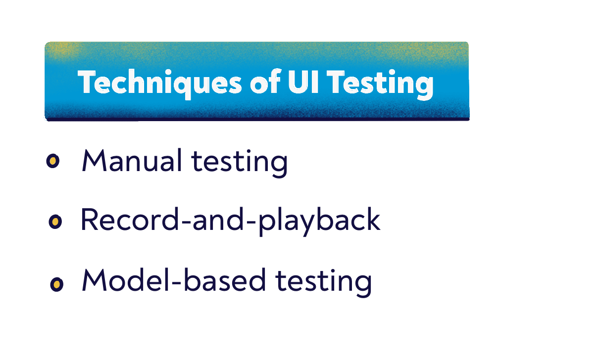 Steps of UI Testing