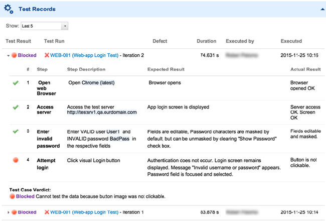 Polarion test report