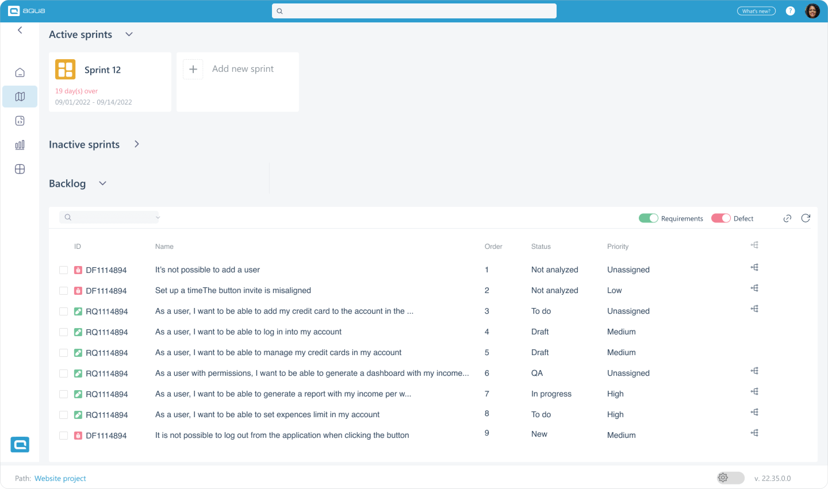 Prioritise your backlog and manage your boards