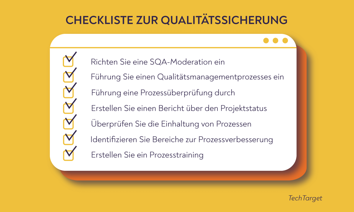 Checkliste zur Qualitätssicherung
