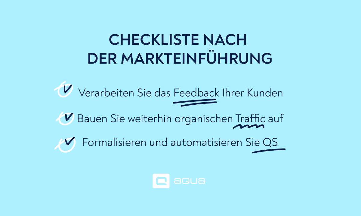 Post-launch checklist [DE]