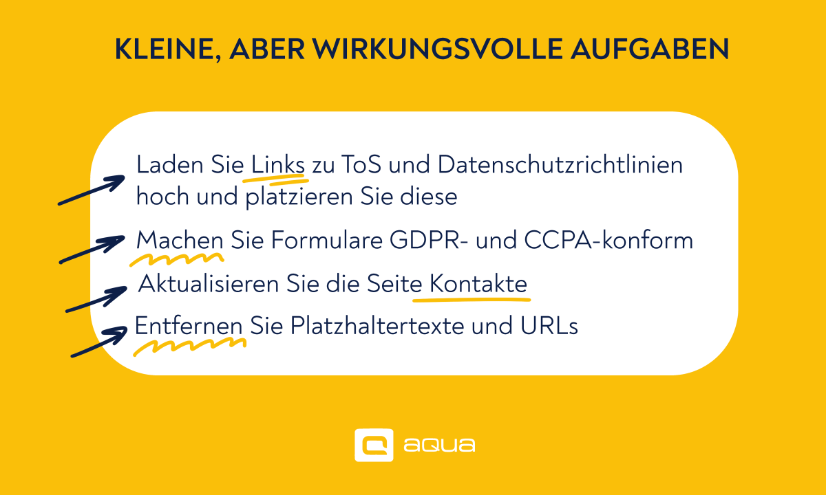 Small but impactful tasks [DE]
