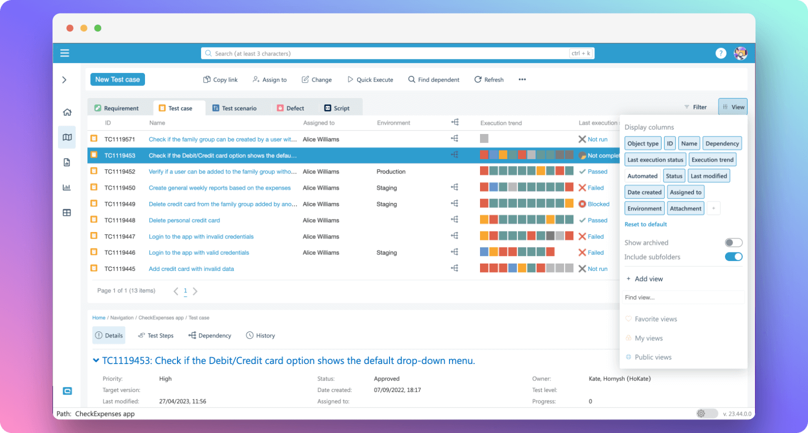 aqua Grid and Columns
