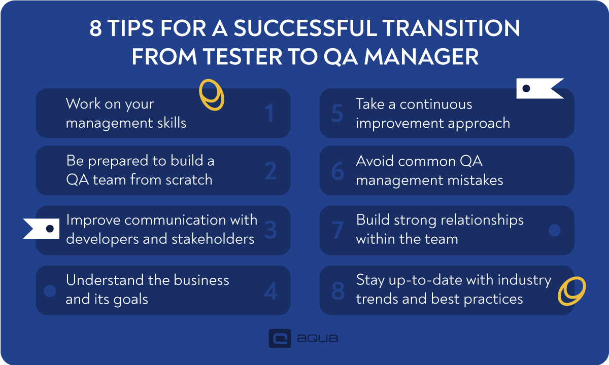 Tips to switch from manager to tester