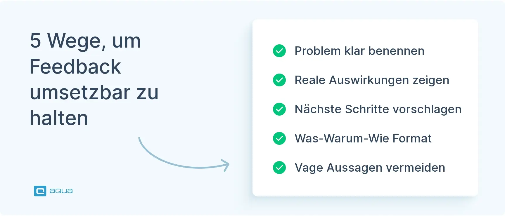5 Wege, um Feedback umsetzbar zu halten