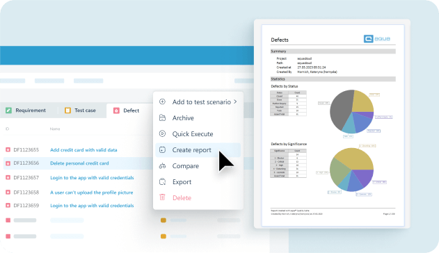 Full visibility into your QA process