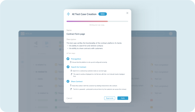 Leverage AI to save time across the test life cycle