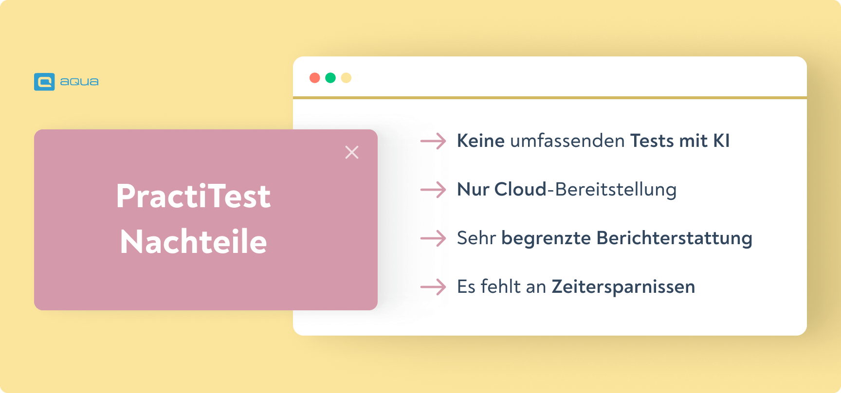 PractiTest Nachteile