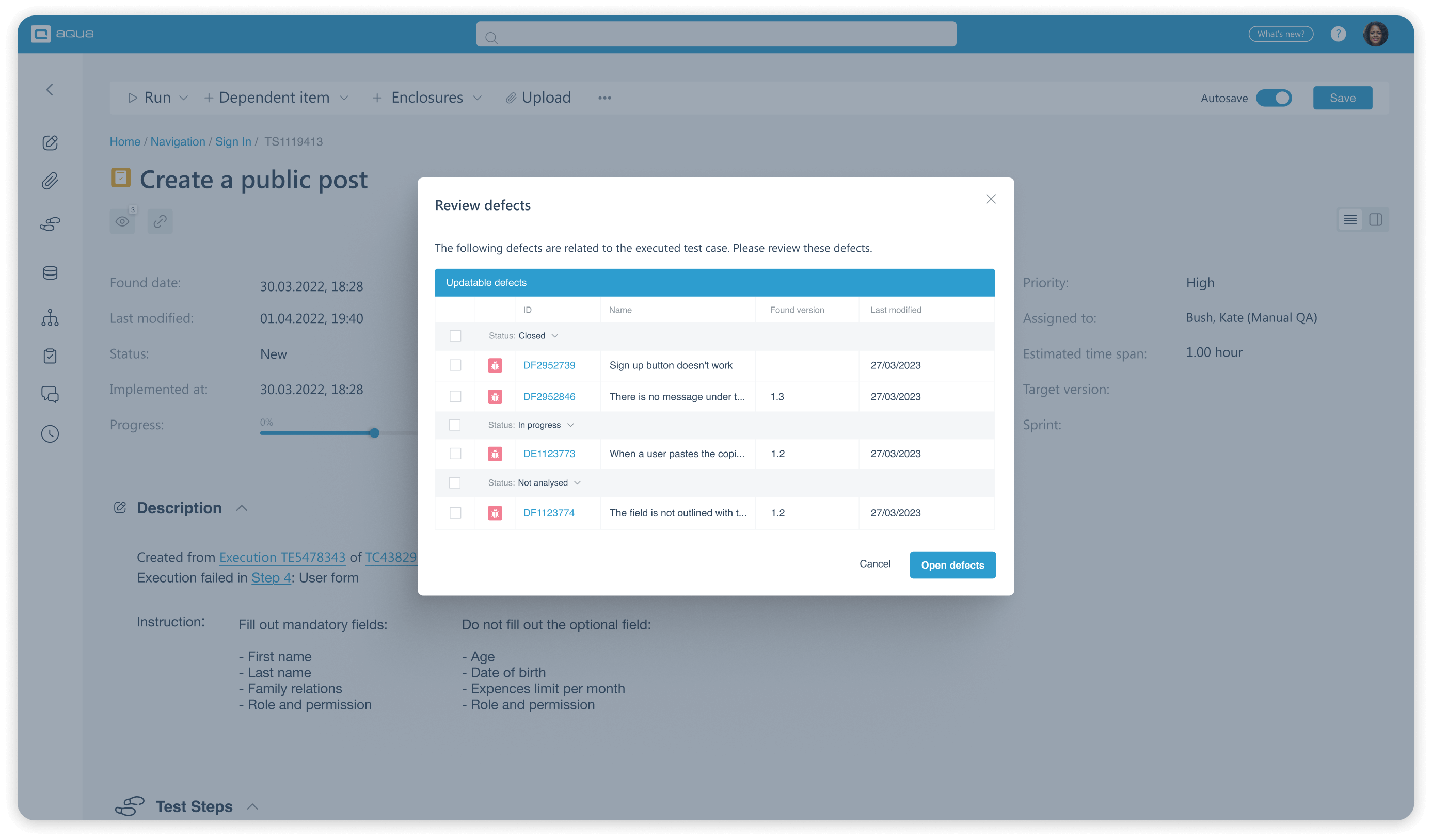 Save time on fix validation