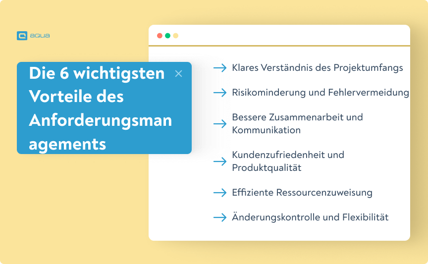 Die 6 wichtigsten Vorteile des Anforderungsmanagements