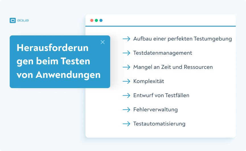 Herausforderungen beim Testen von Anwendungen