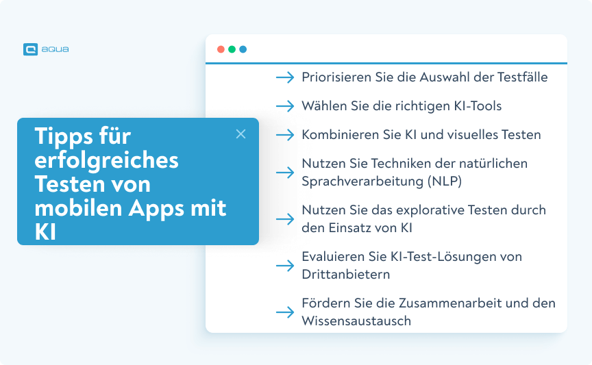 Tipps für erfolgreiches Testen von mobilen Apps mit KI