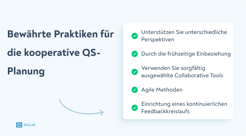 Bewährte Praktiken für die kooperative QS-Planung