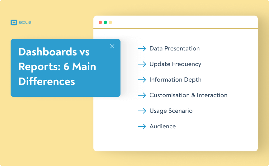 dashboard vs report differences