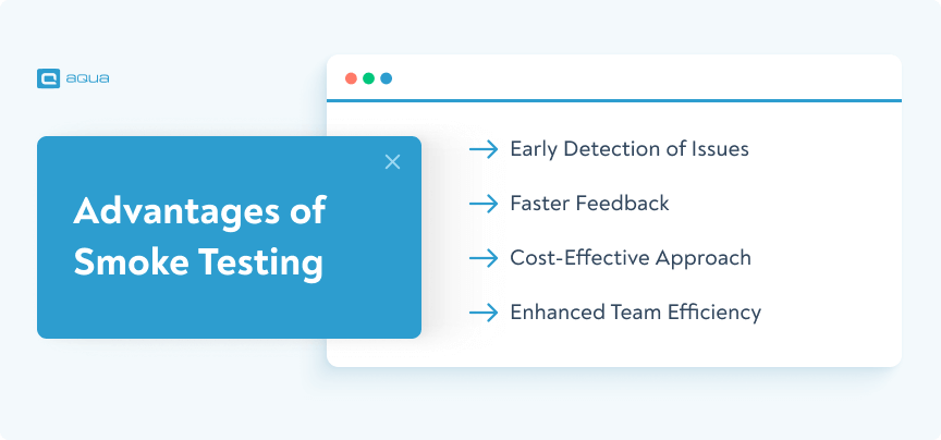 Advantages of smoke testing