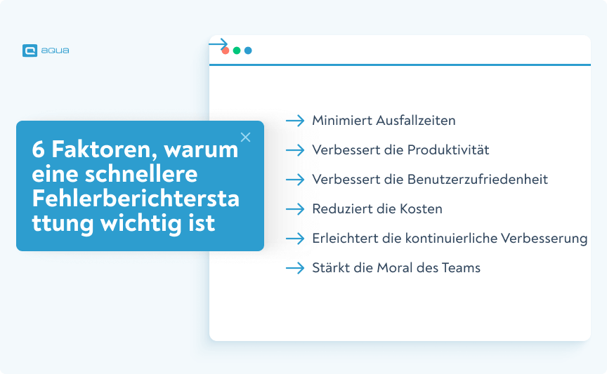6 Faktoren, die eine schnellere Fehlermeldung wichtig machen