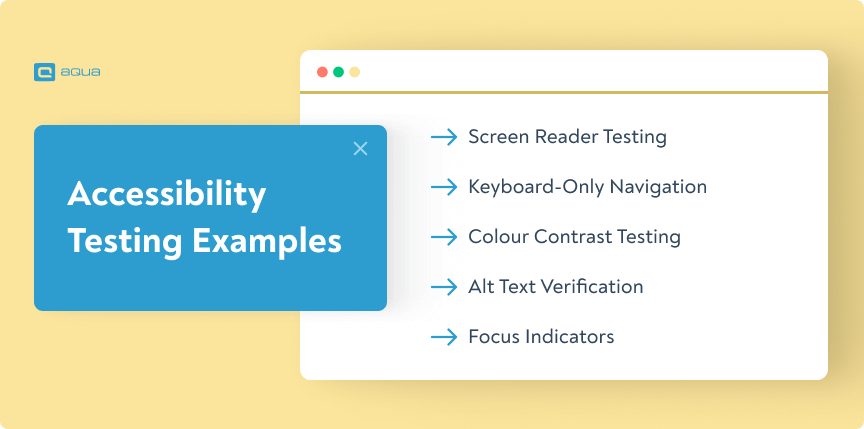 Accessibility testing examples