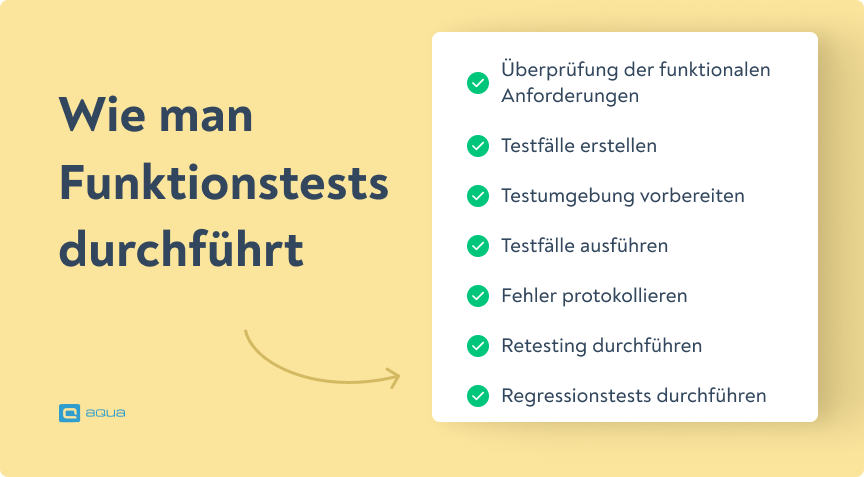 Wie man Funktionstests durchführt