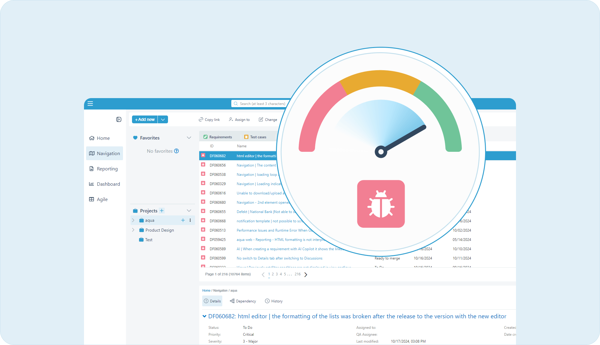 speed up issue tracking