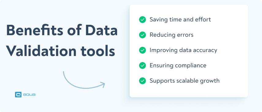 Benefits of data validation tools