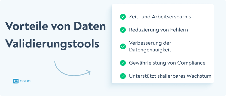 Vorteile von Datenvalidierungstools