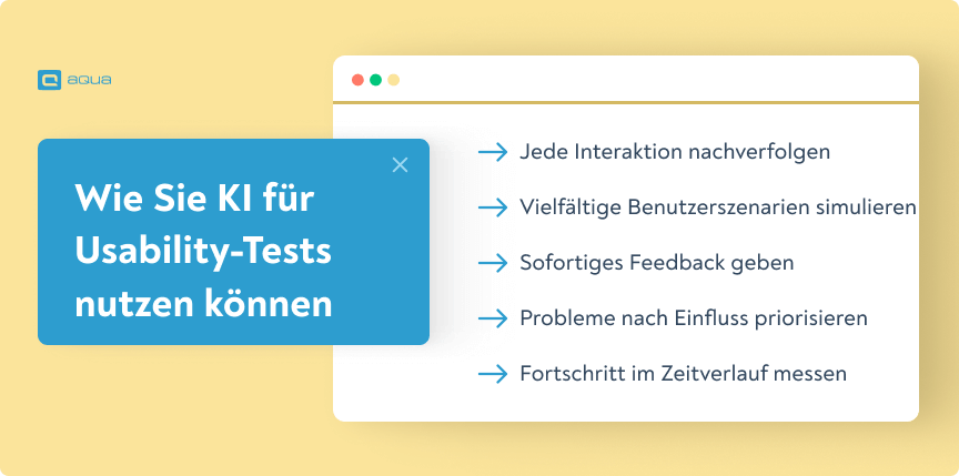 Wie Sie KI für Usability-Tests nutzen können