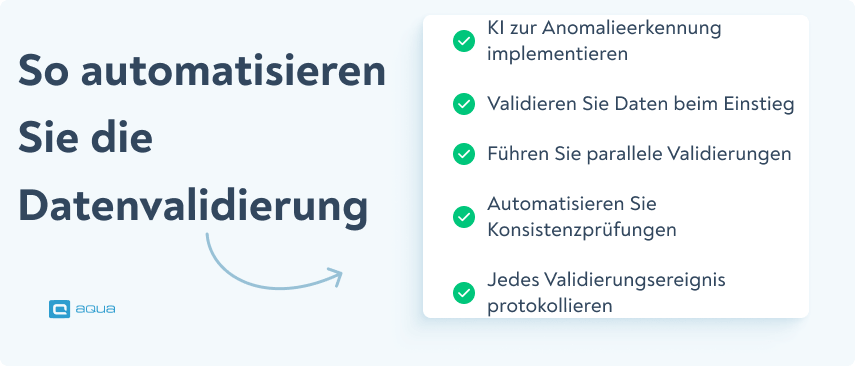 So automatisieren Sie die Datenvalidierung: Ein Schritt-für-Schritt-Prozess