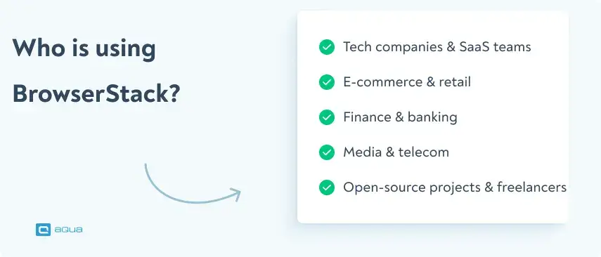 Who is using browserstack?